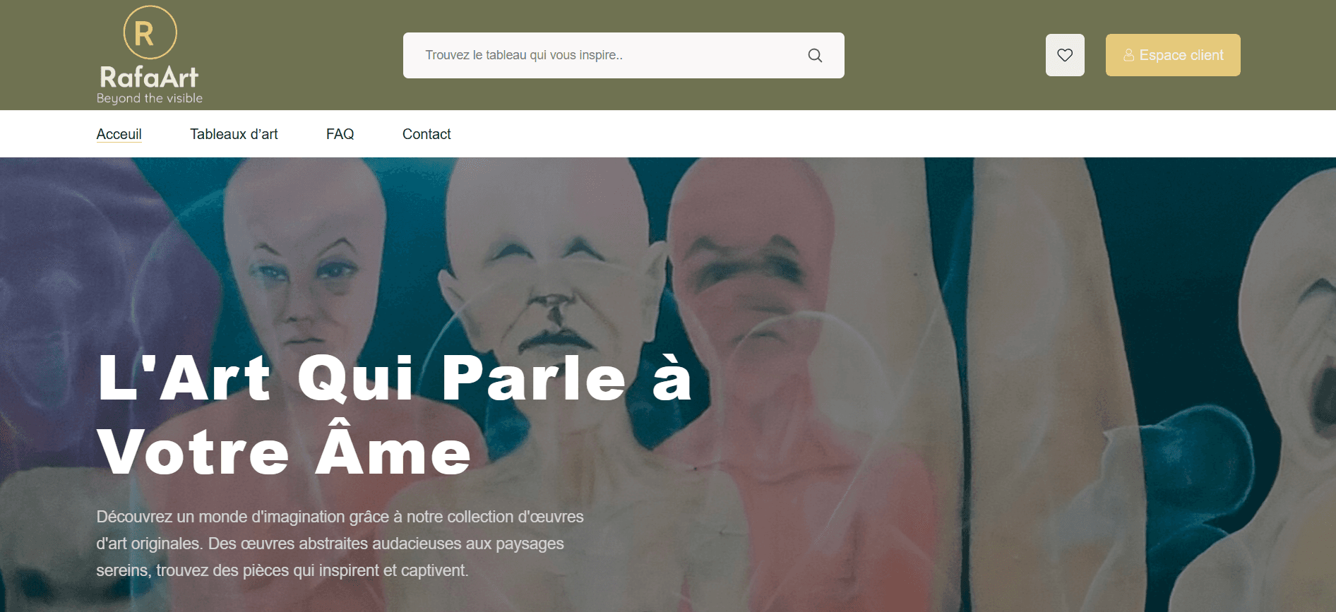 RafaArt - Site E-commerce développé par Velorex Digital Tunisie